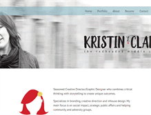 Tablet Screenshot of kristinlclark.com